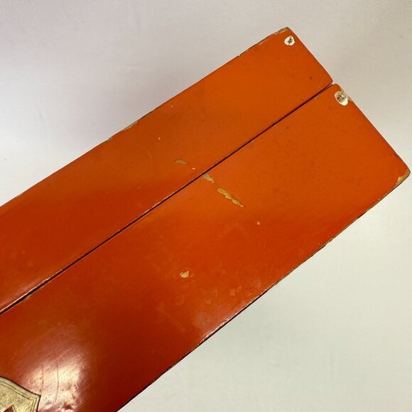 Japanese Lacquered Box and Comb Set Birds Bamboo Vintage‎ Hand Painted MCM - Picture 8 of 16